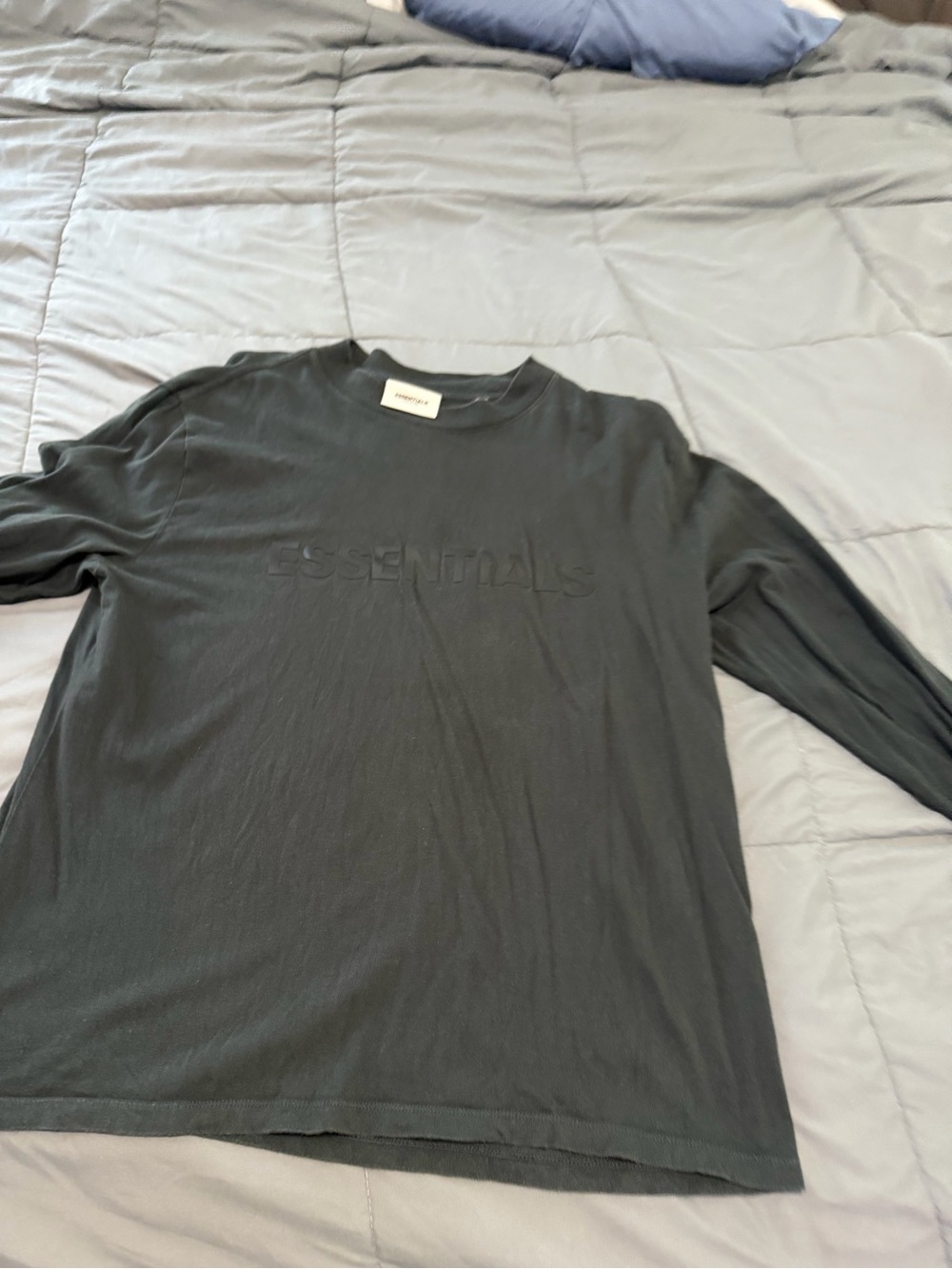 Fear of God Essentials Long Sleeve Crewneck Shirt - Black